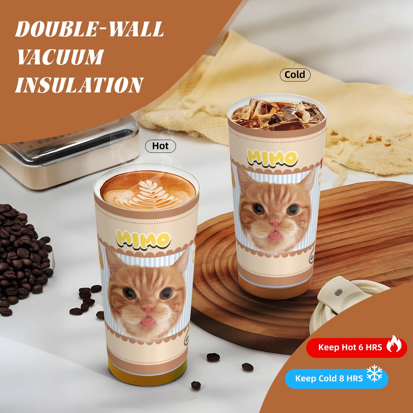 500ml Customized Stainless Coffee Cup