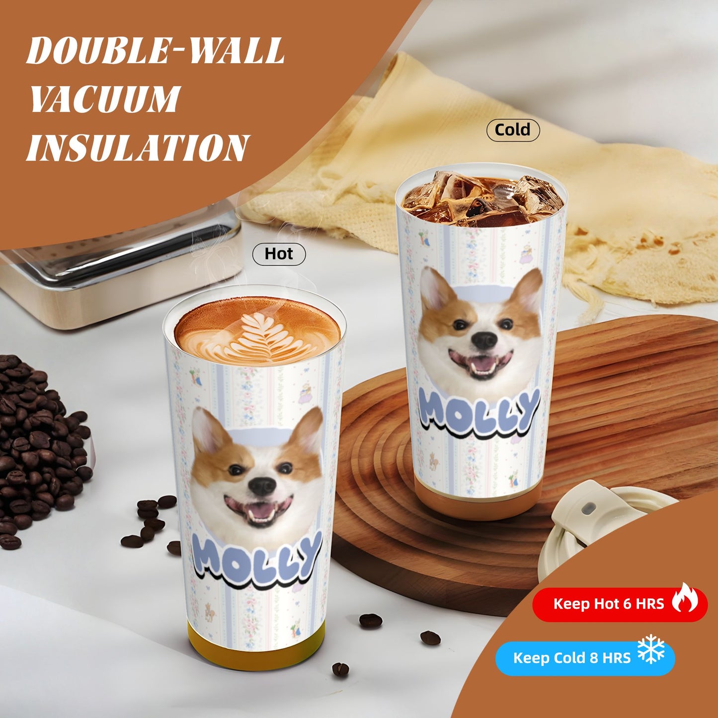 500ml Customized Stainless Coffee Cup