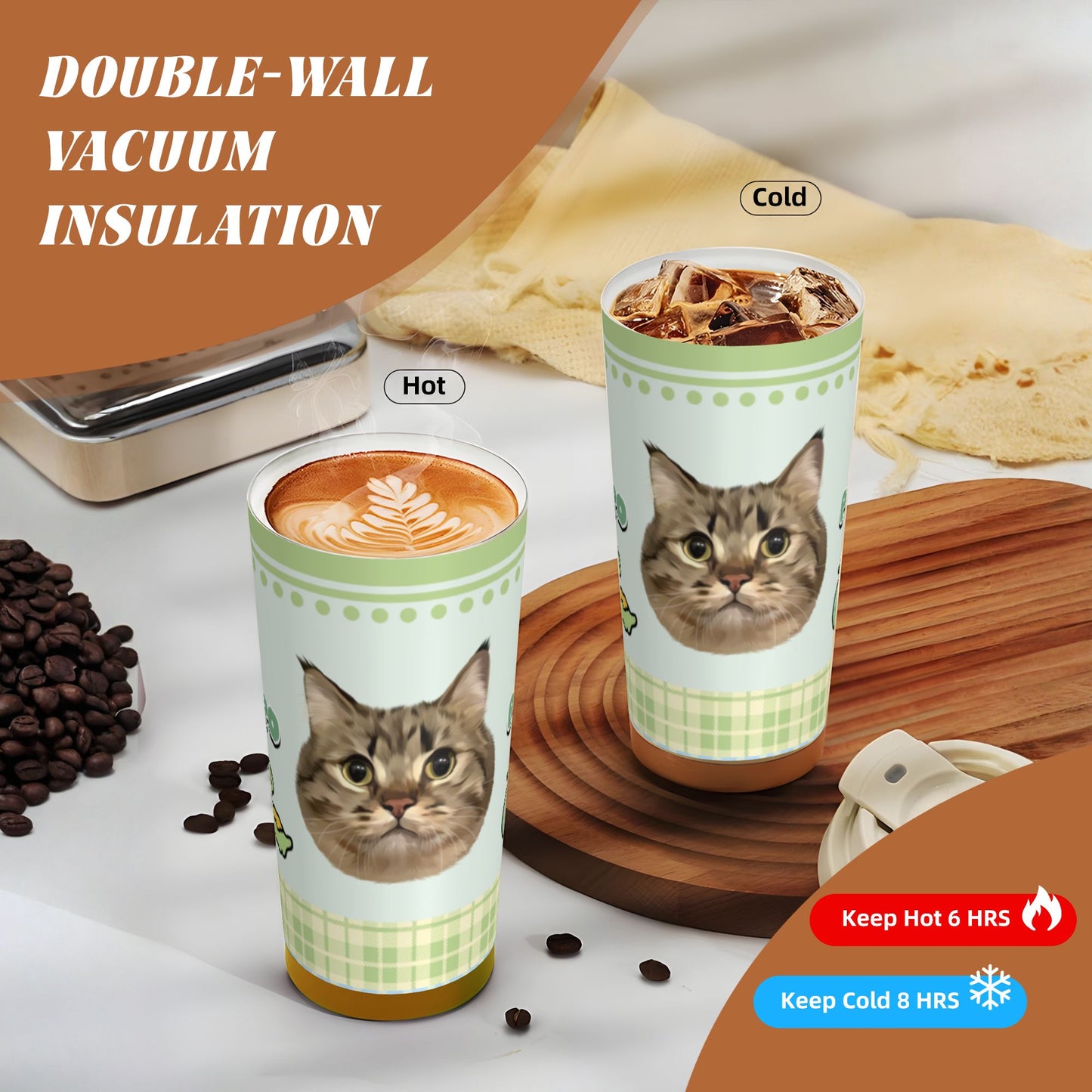 500ml Customized Stainless Coffee Cup