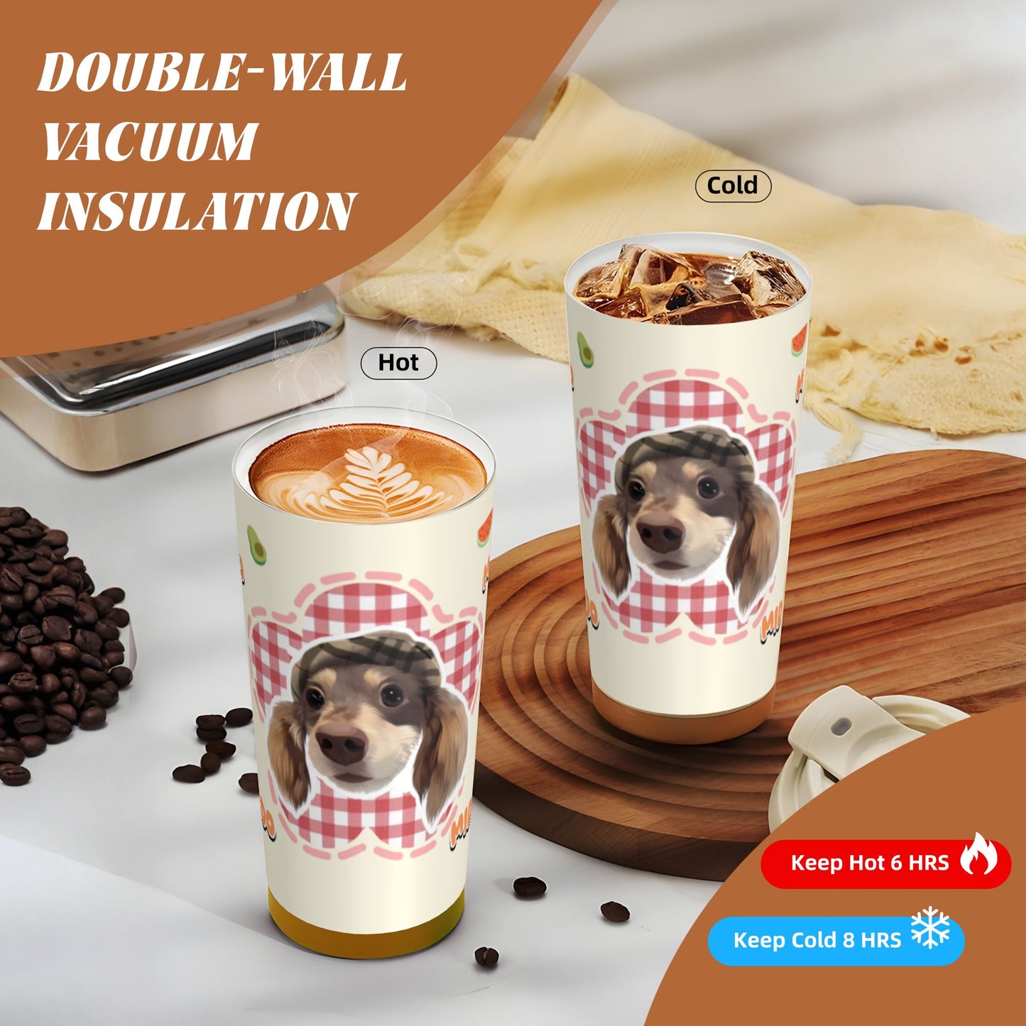 500ml Customized Stainless Coffee Cup