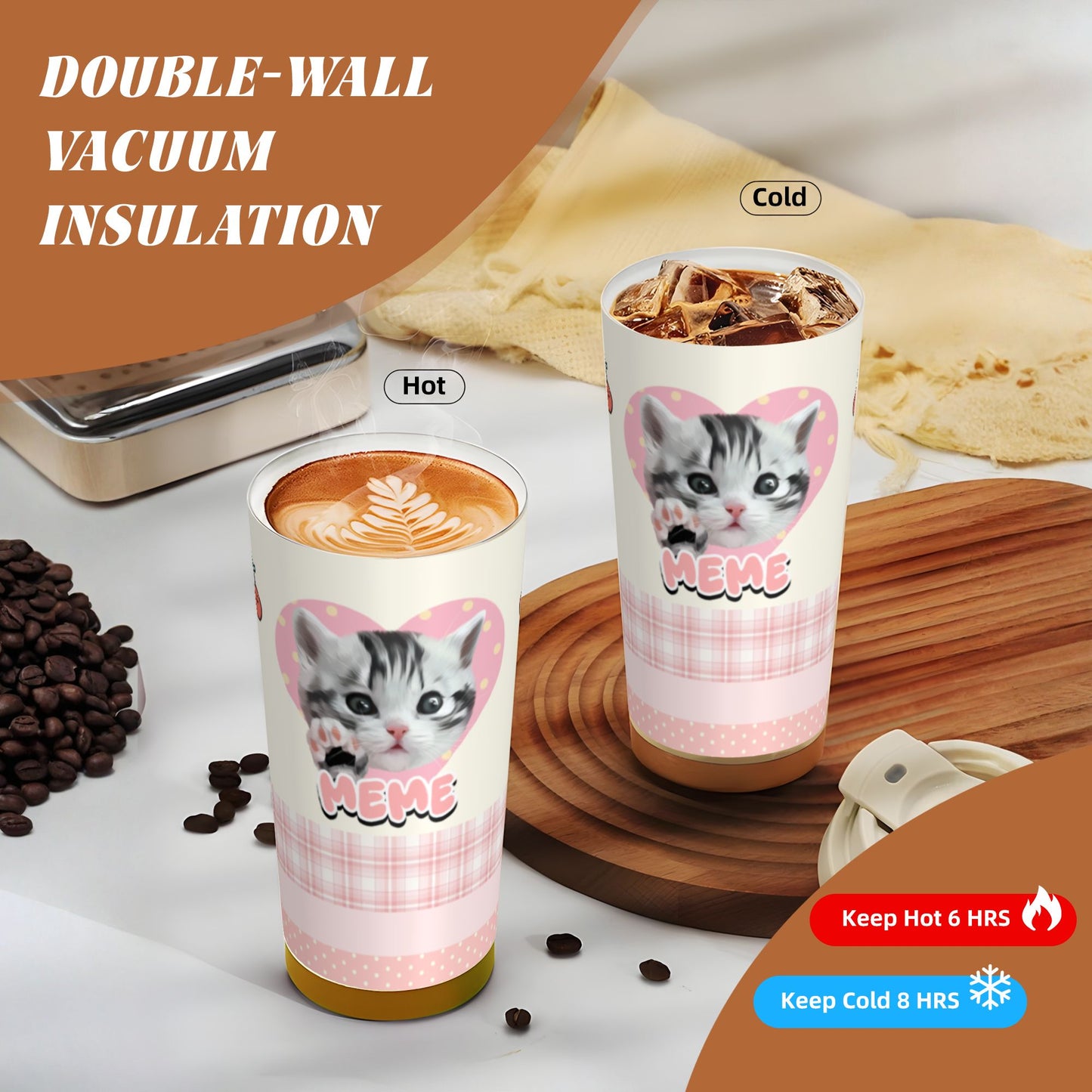 500ml Customized Stainless Coffee Cup