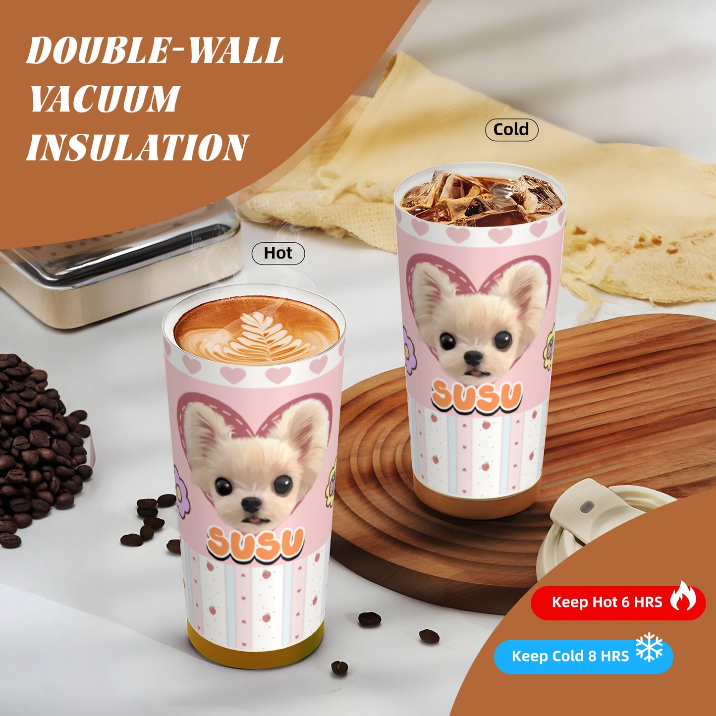 500ml Customized Stainless Coffee Cup