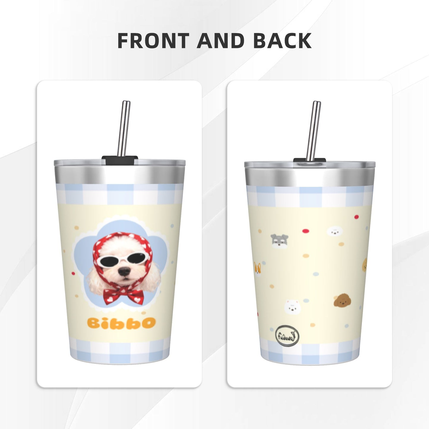 Fuwawa - 350ml Customized Stainless Coffee Cup