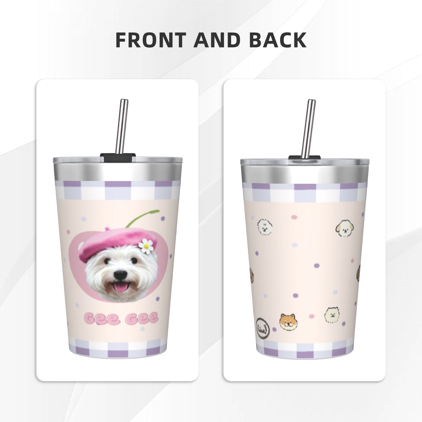Fuwawa - 350ml Customized Stainless Coffee Cup