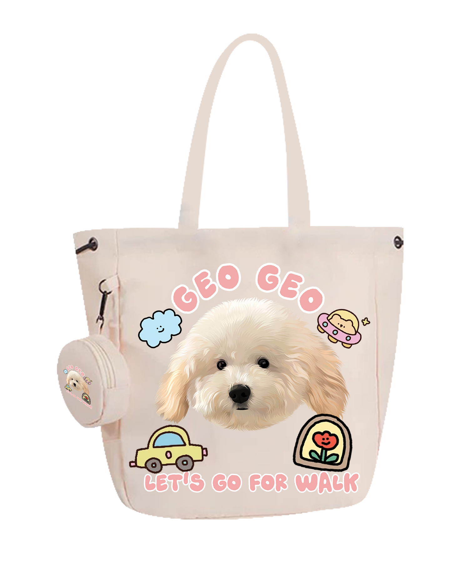 Customized Nylon Pet Tote Bag