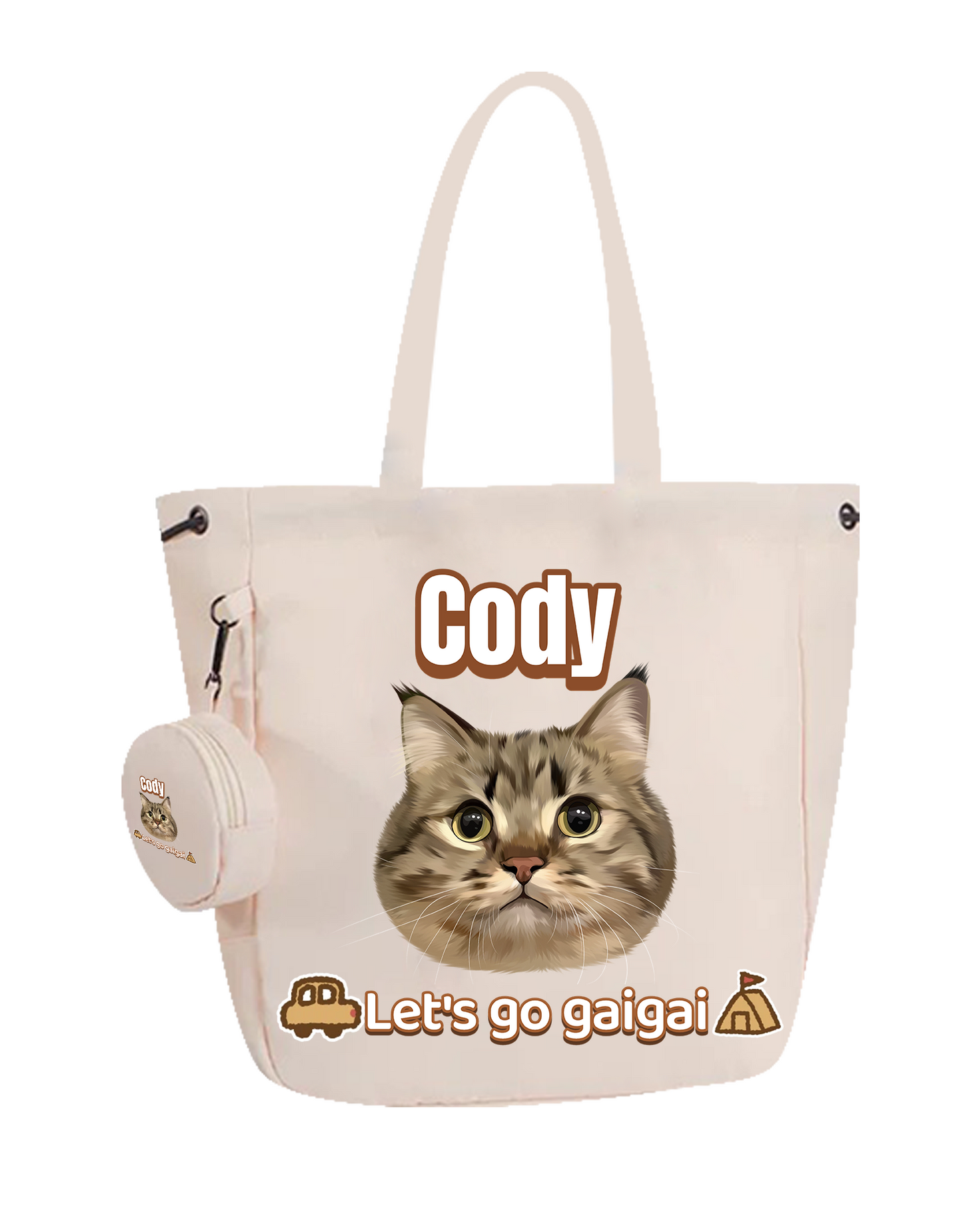 Customized Nylon Pet Tote Bag