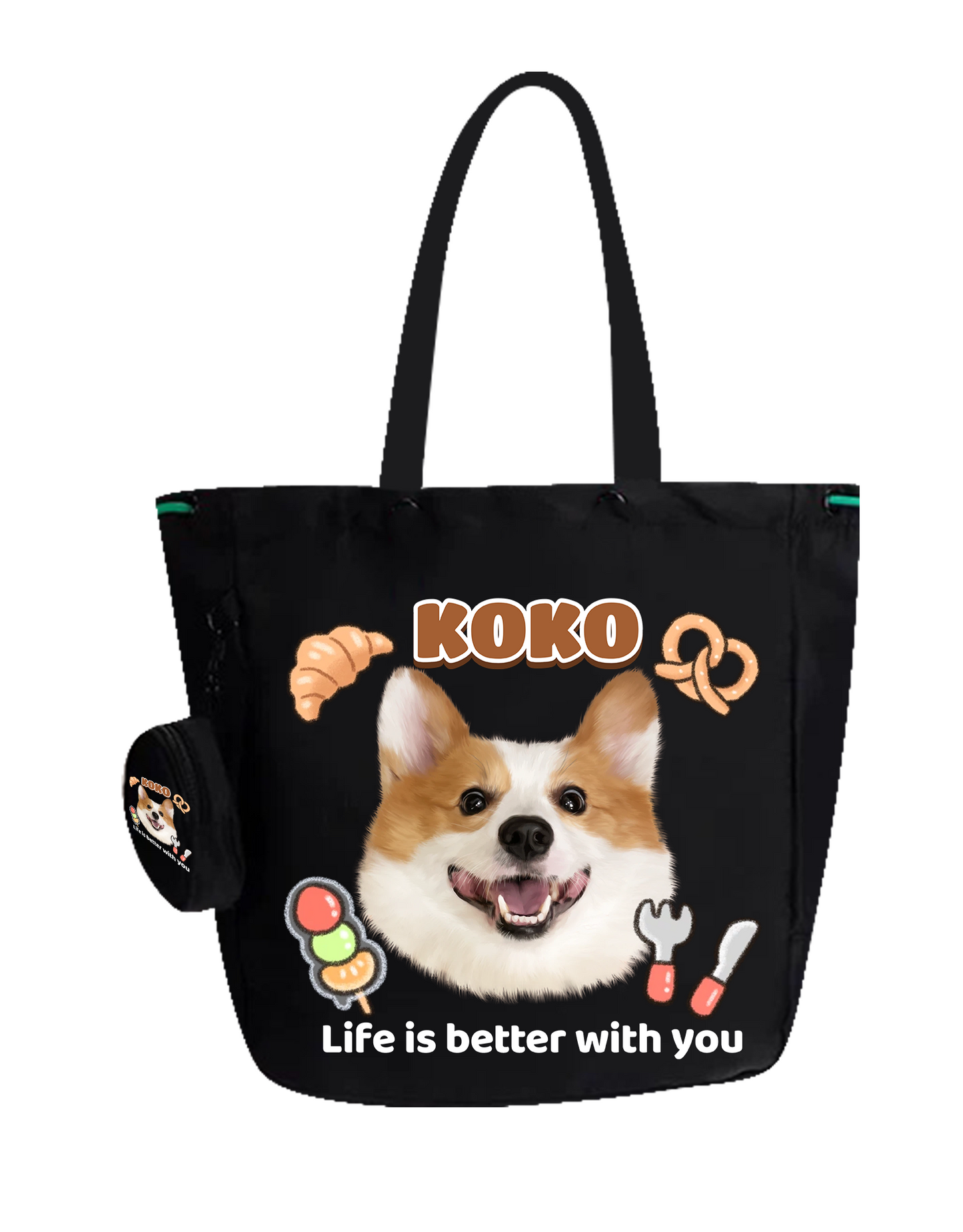 Customized Nylon Pet Tote Bag