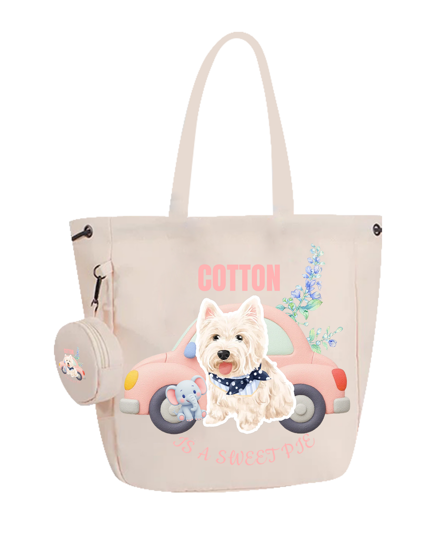 Customized Nylon Pet Tote Bag