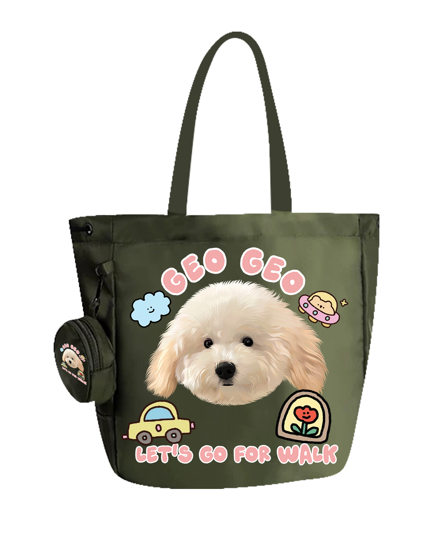 Customized Nylon Pet Tote Bag