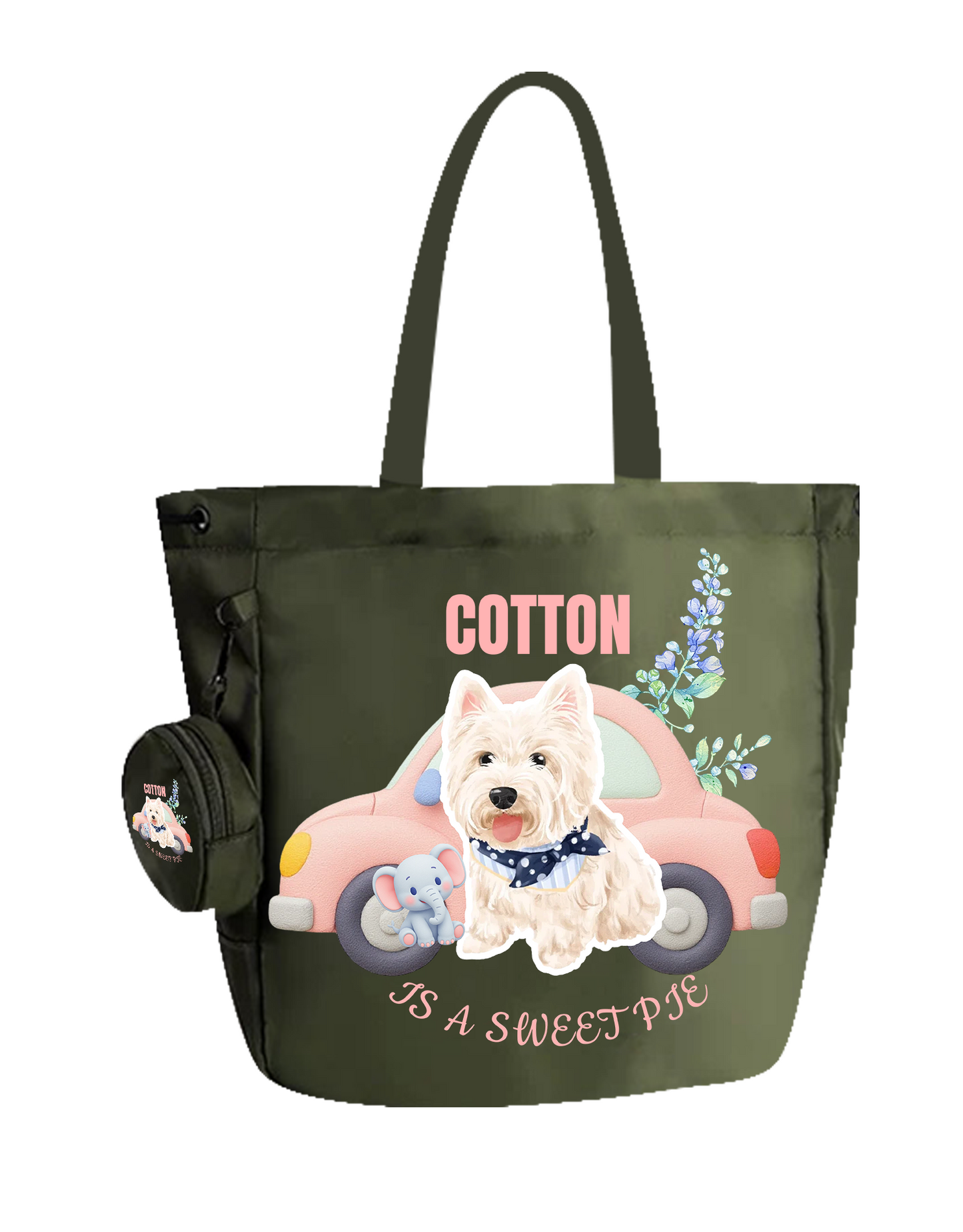 Customized Nylon Pet Tote Bag