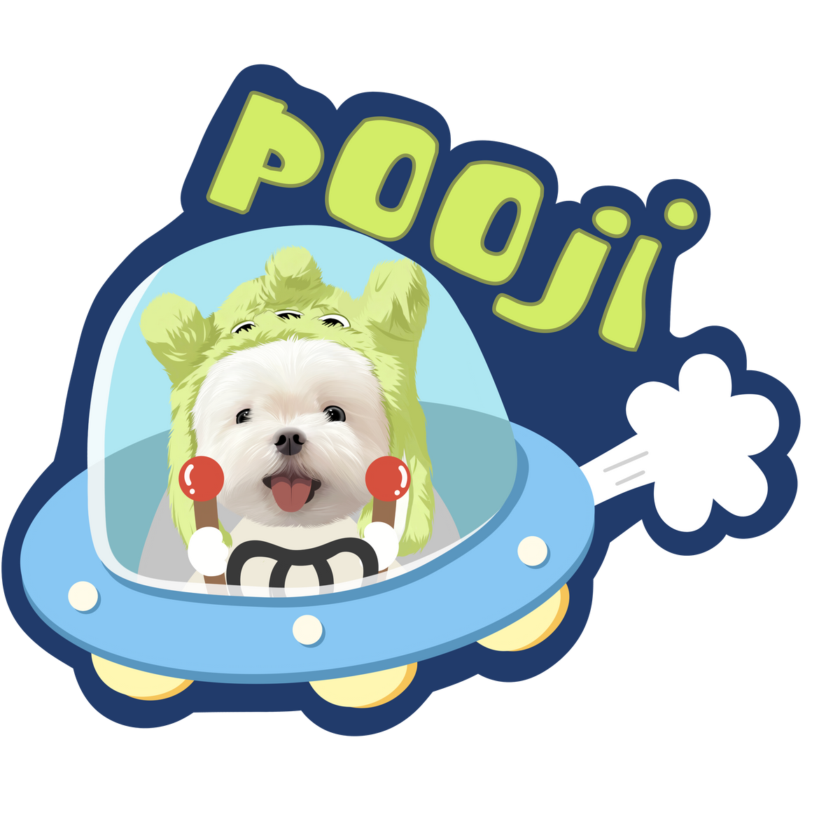 Pooji - Custom Pet Car Deca