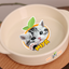 Customized Pet Portrait Ceramic Shallow Bowl with Two Handles