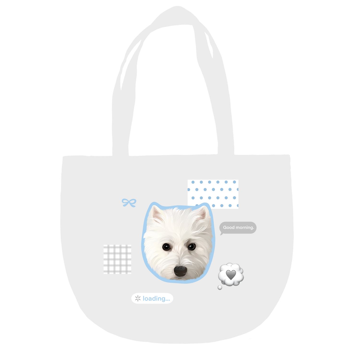 Pooji - Custom Pet Portrait Canvas Tote