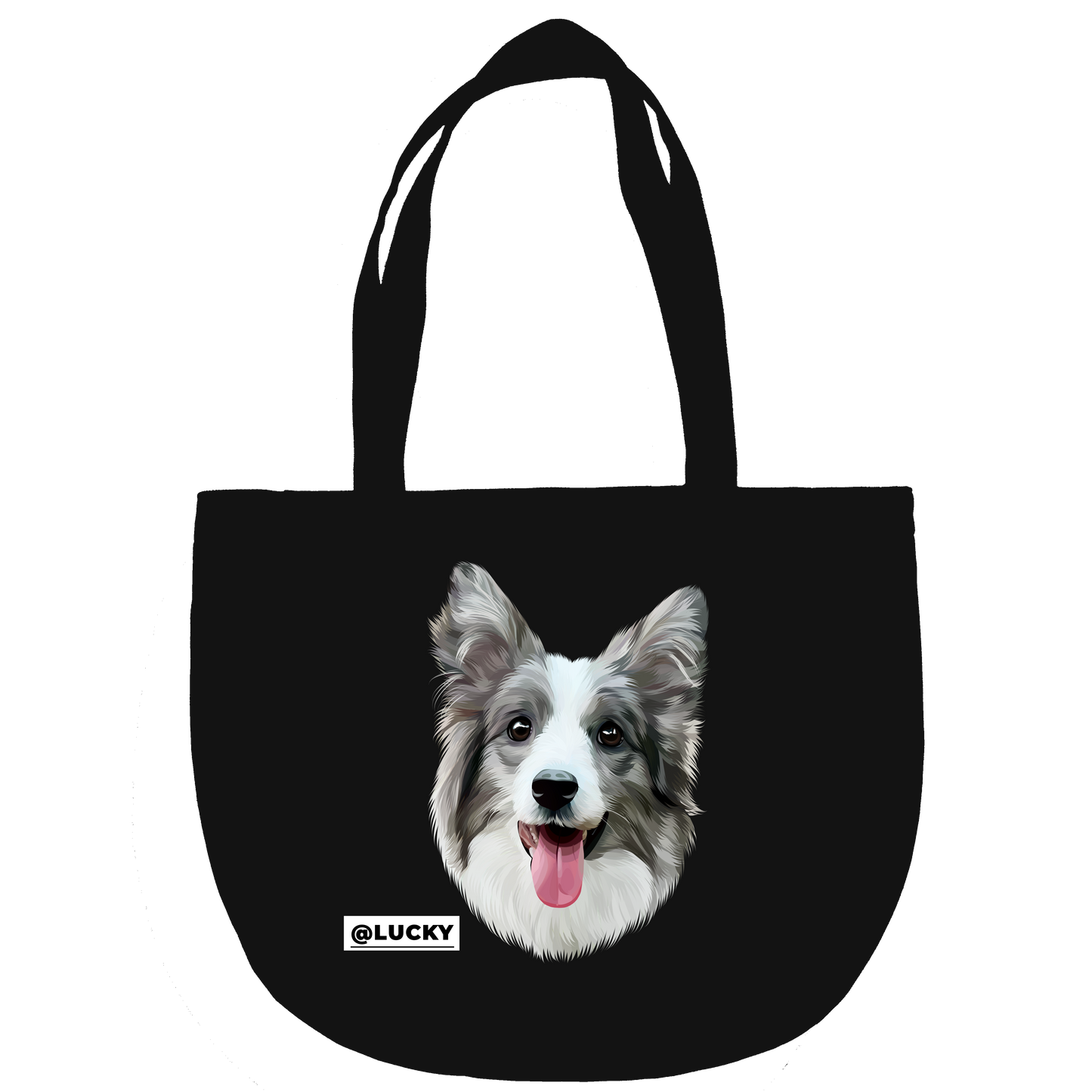 Pooji - Custom Pet Portrait Canvas Tote