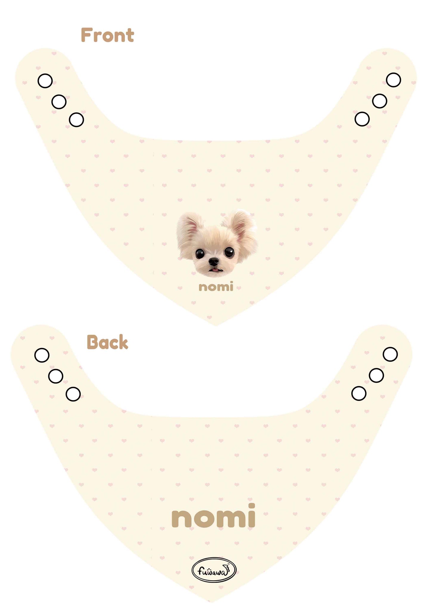 100% Cottom Customized Pet Bandana Bibs