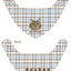 100% Cottom Customized Pet Bandana Bibs