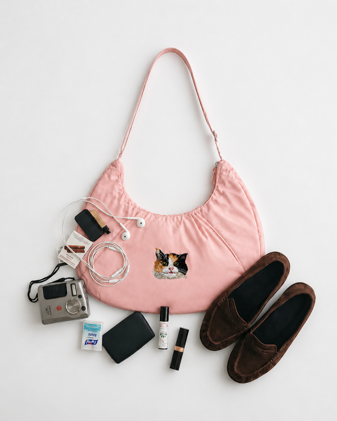 Fuwawa - Big Customize Pet Embroidery Bag Shoulder Bag Crossbody Bag