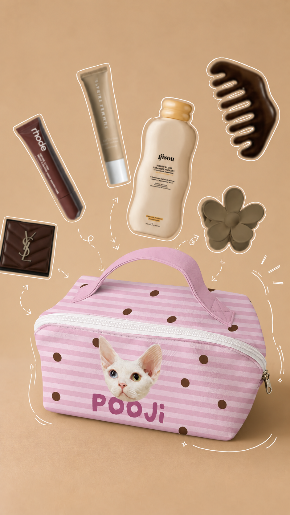 Pooji - Custom Pet Cosmetic Bag