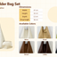 Fuwawa - Custom Pet PU Leather Shoulder Bag Set