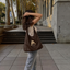 Fuwawa - Custom Pet PU Leather Shoulder Bag Set