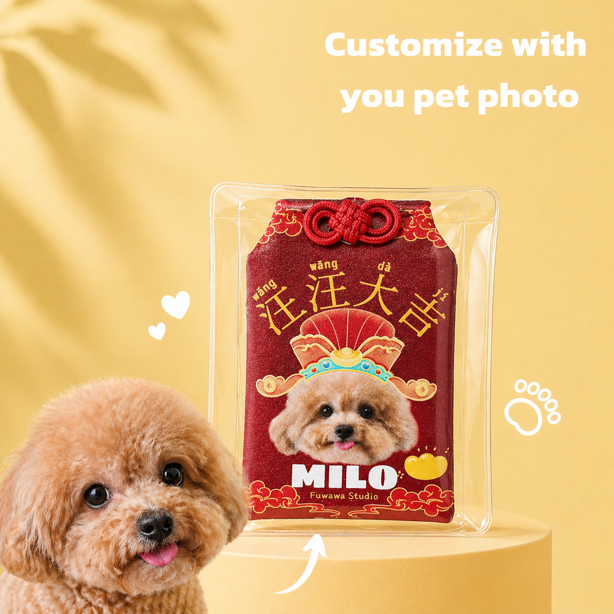 Customized Pet Photo Omamori Blessing Chain