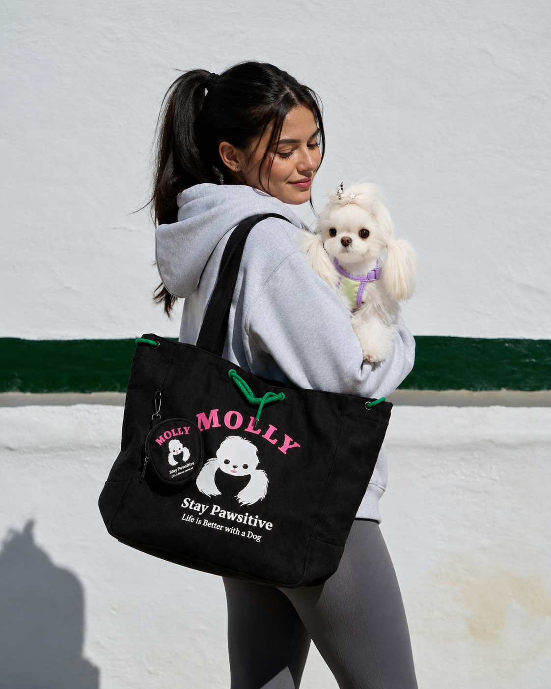 Customized Nylon Pet Tote Bag