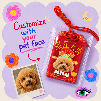 Customized Pet Photo Omamori Blessing Chain