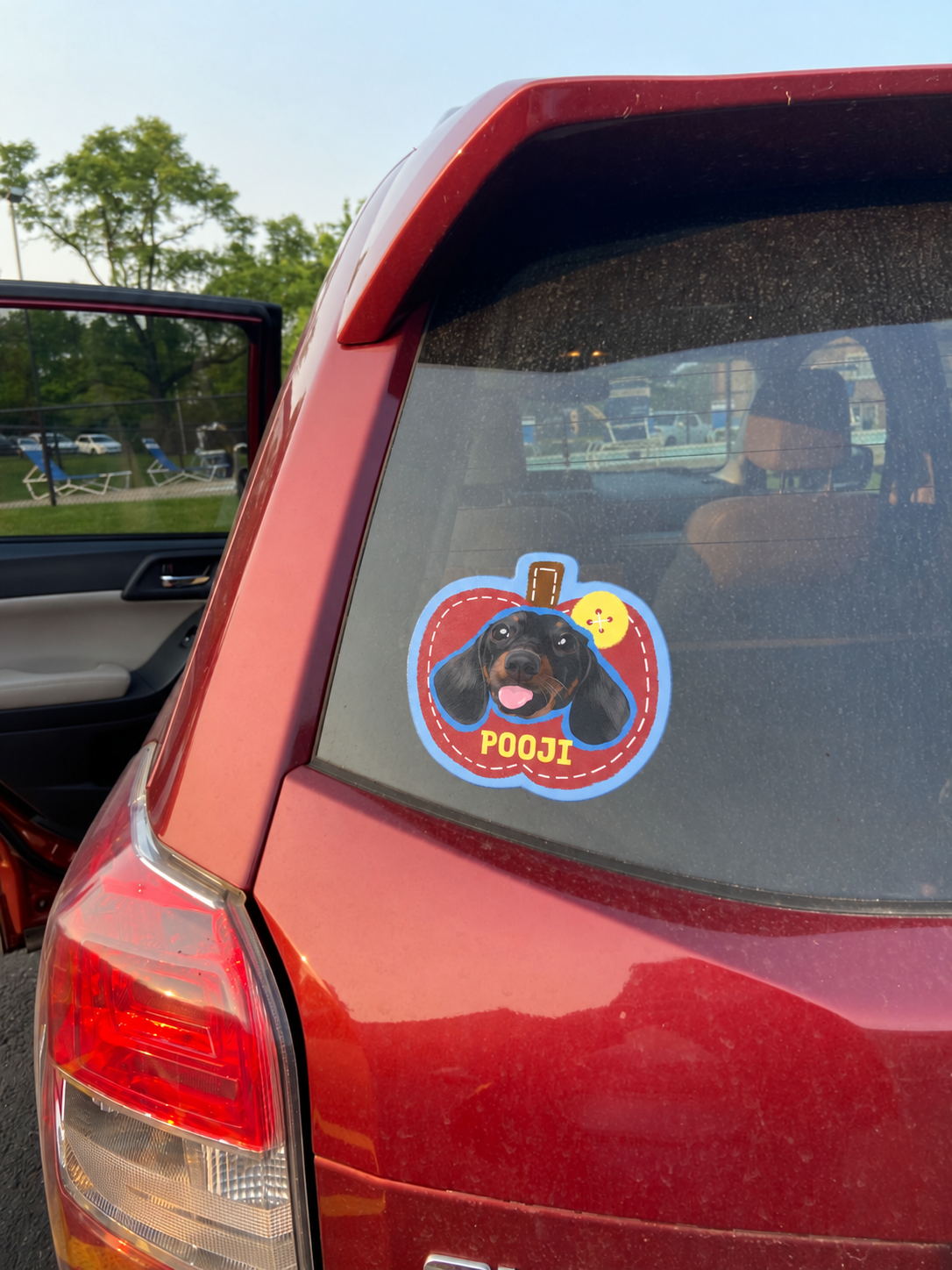 Pooji - Custom Pet Car Deca