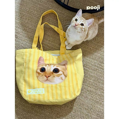 Pooji - Custom Pet Portrait Canvas Tote