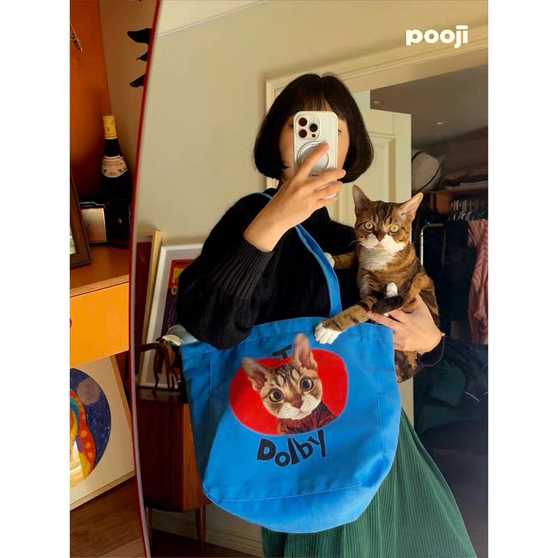 Pooji - Custom Pet Portrait Canvas Tote