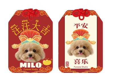 Customized Pet Photo Omamori Blessing Chain