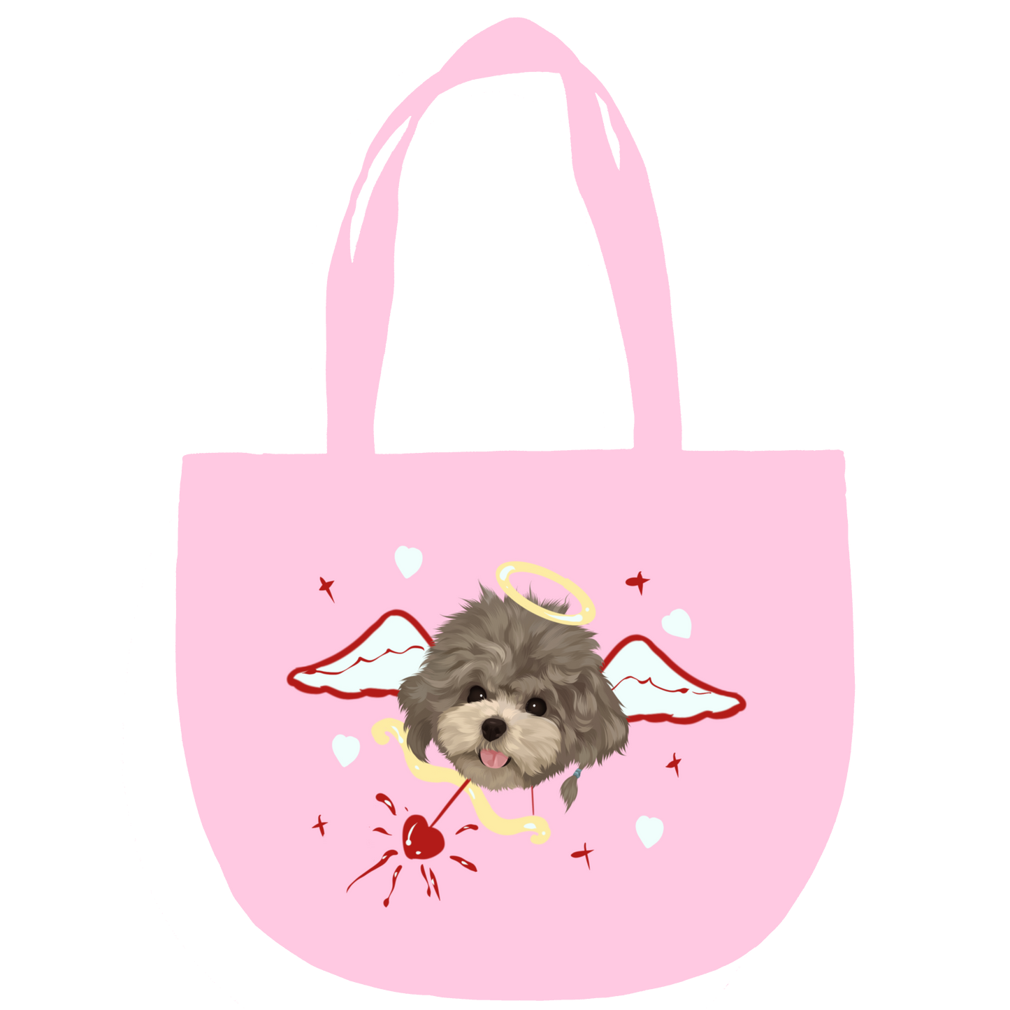 Pooji - Custom Pet Portrait Canvas Tote