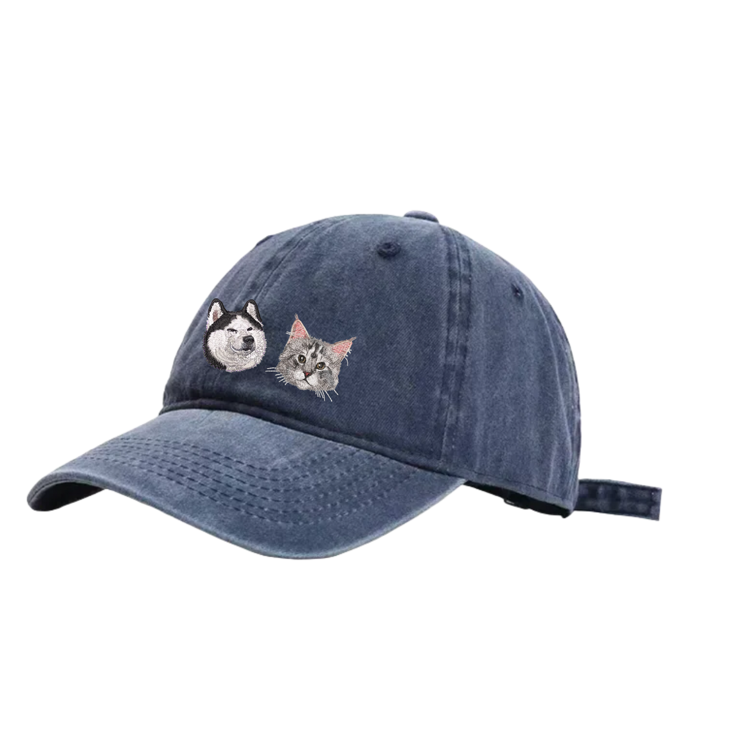 Customized Pet Portrait Embroidery Cap