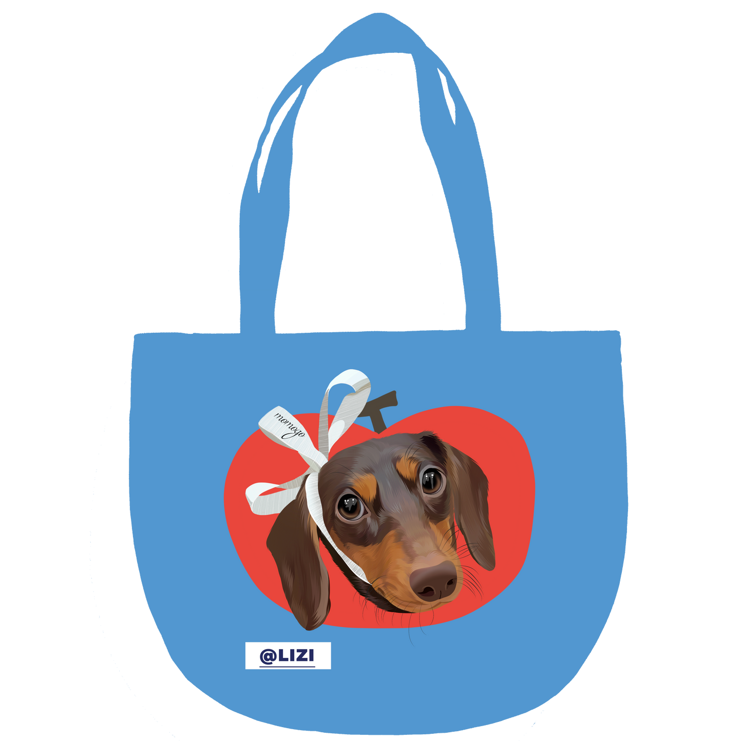 Pooji - Custom Pet Portrait Canvas Tote