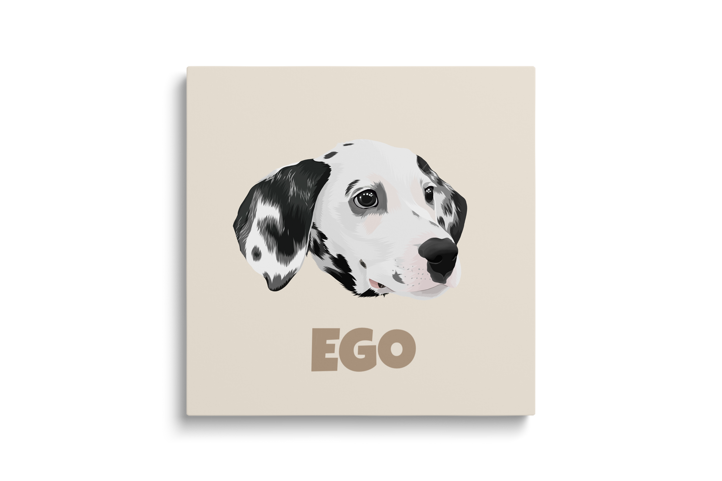 Pooji - Custom Pet Framed Giclee Art - Square