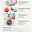 Pooji - 350ml Custom Stainless Steel Pet Mug Red Nose Water Bottle