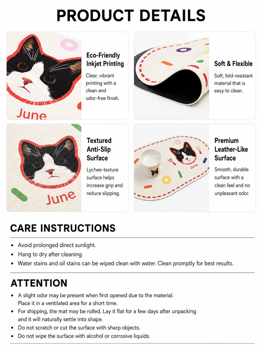 Pooji - Custom Pet Placemat Table Mat