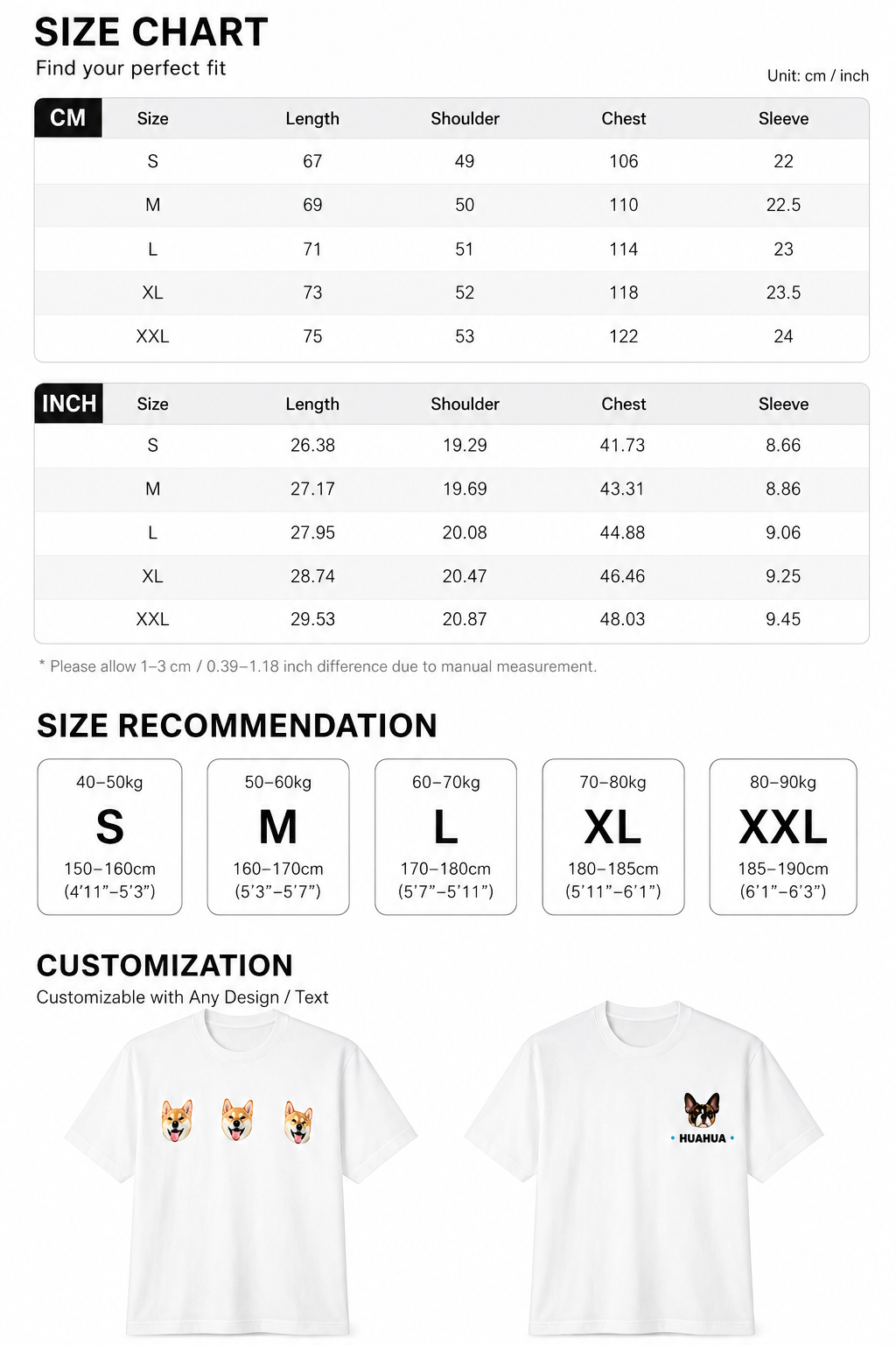 Pooji - Short Sleeve 100% Cotton Pet T-shirt