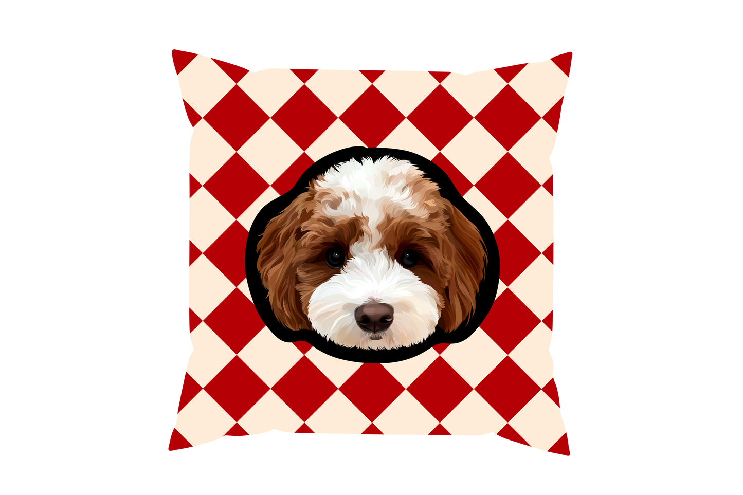 Pooji - Custom Pet Portrait Pillow