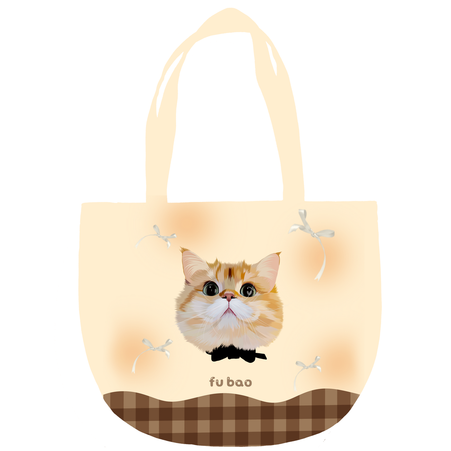 Pooji - Custom Pet Portrait Canvas Tote