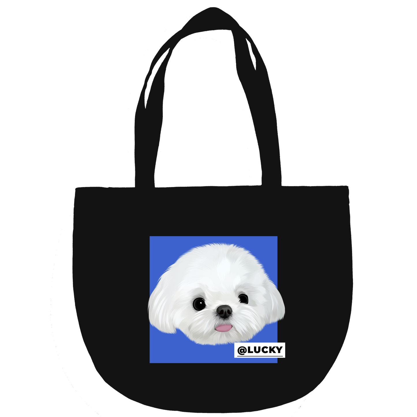 Pooji - Custom Pet Portrait Canvas Tote