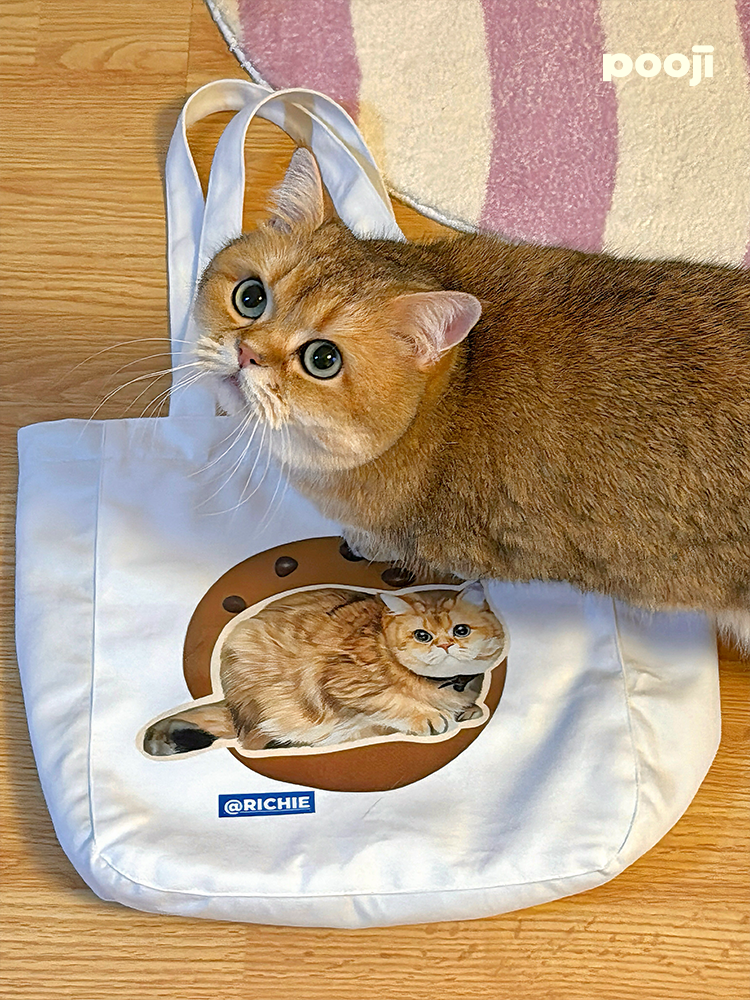 Pooji - Custom Pet Portrait Canvas Tote
